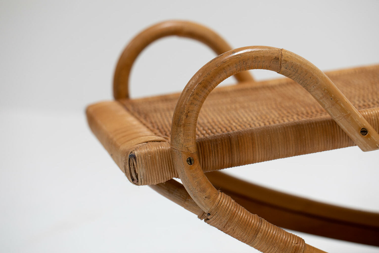 German rattan lounger